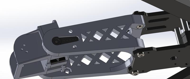 [IFlight XL10 V6] 1-axis cam pitch gimbal, rotating system "Гусь-1" / Goose-1