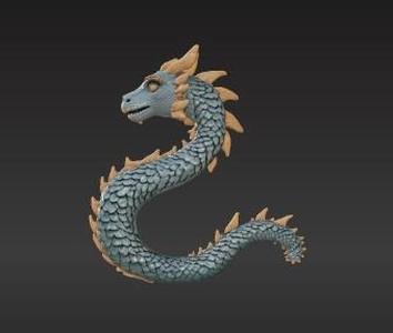 3D Printable Fantasy Wellness Tool – Reptilian Texture Form