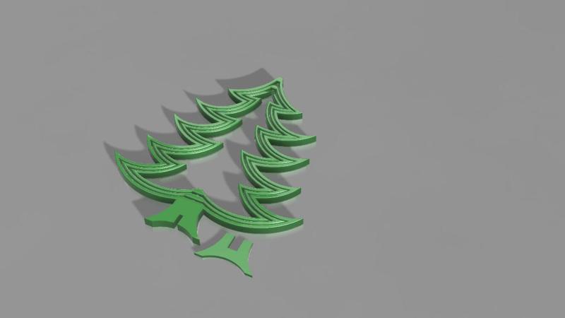 Spinning Christmas tree decoration