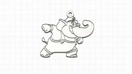 Super Mario Wonder Elephant Key Chain