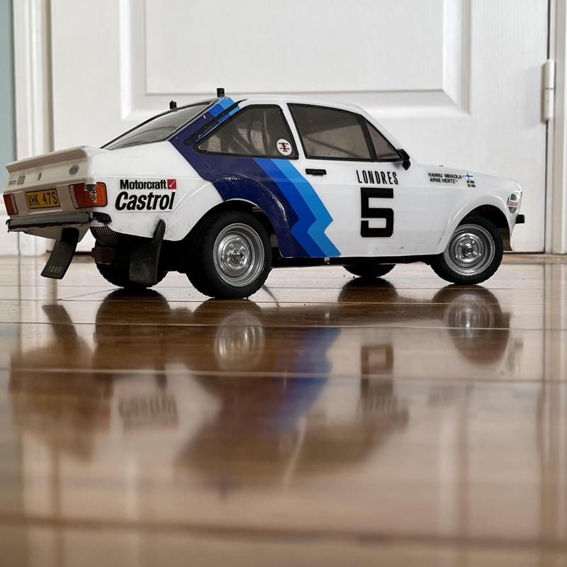 Lotus Cortina Steel Wheel with Cap for Tamiya MF-01X