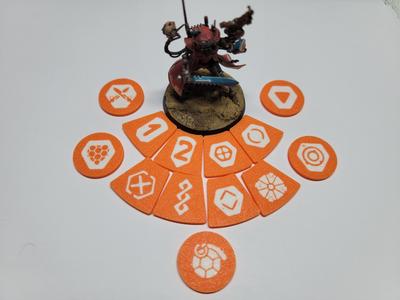 KT24 Hearthkyn Salvager Tokens (deboss and multicolor)