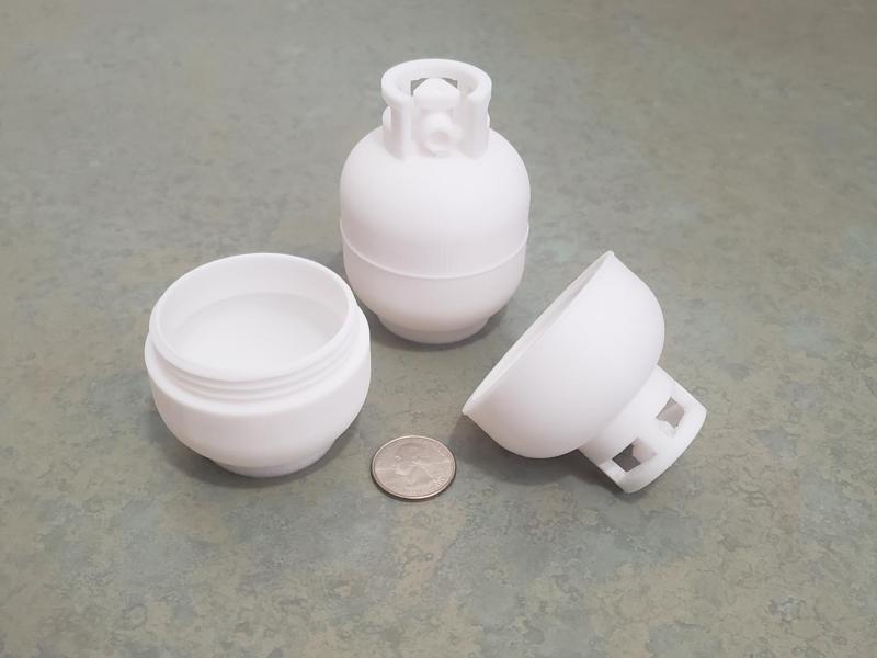 Small Propane Tank Threaded Container
