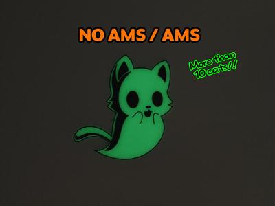 Spooky Halloween Cats Wall Art No. 3 (NO AMS/AMS)