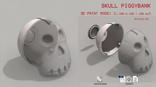Skull Piggybank