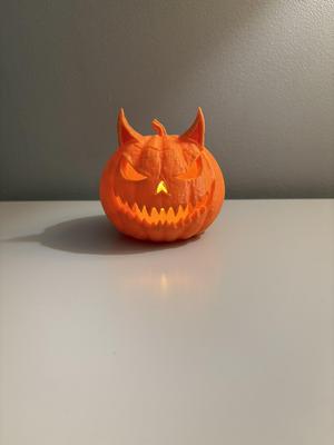 Halloween Devil Pumpkin Tealight