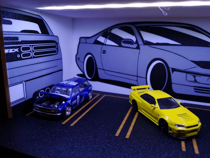 garage hotwheels nissan 300zx 1:64