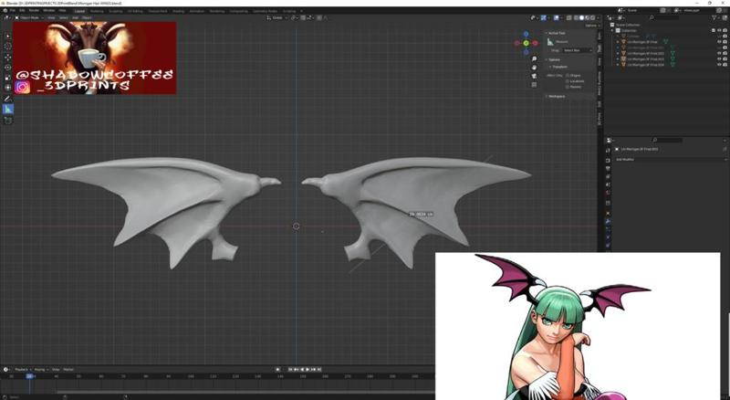 Morrigan Aensland bat ears