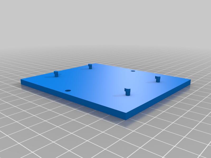 Mounting plate for PZEM-017 DC communications module