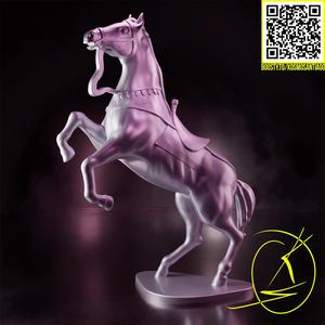 The horse reared up (copy from scale 1:43)