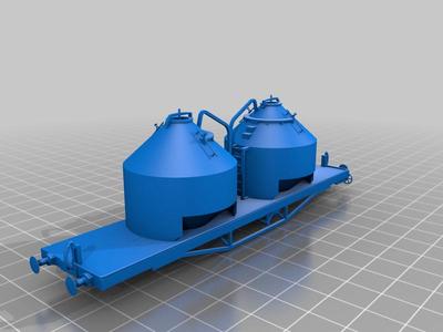 Tasmanian Government Railways BC cement hopper HOn3.5