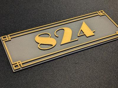 Customizable Art Deco Sign