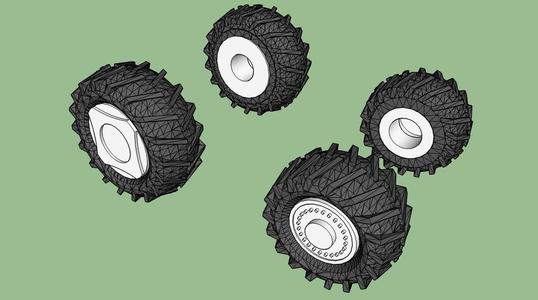 Roues agraires Larges