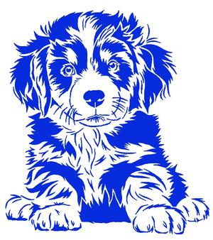 Puppy stencil 3