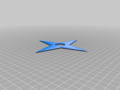 wider shuriken with a pattern