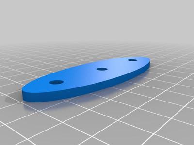 1 x 3 oval magnetic base
