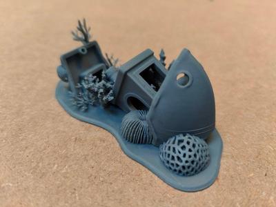 Shipwrecked benchy with base for printing