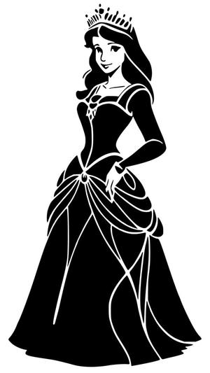 Princess stencil 5