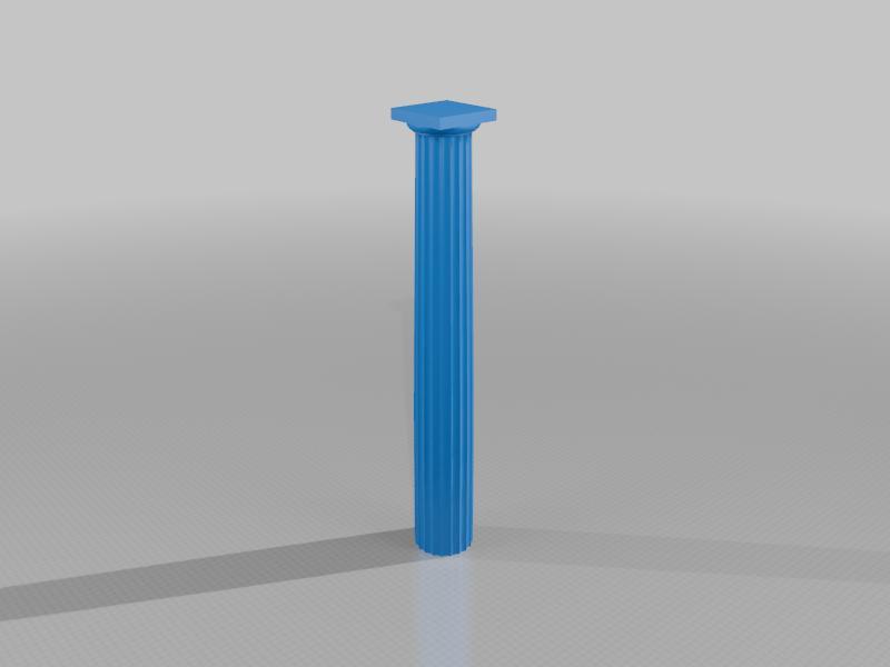 Dorische Säule nach Vitruvius; Doric column as writen by Vitruvius