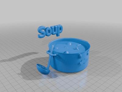soup face and ladle