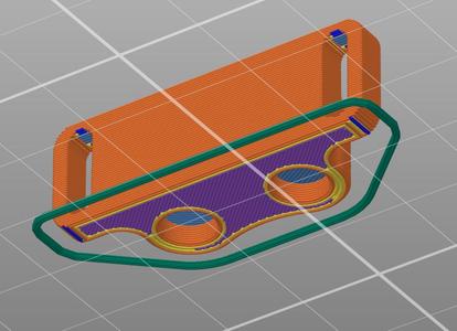 Magnet door closing, remixed for magnet 6x2mm and M3 screws