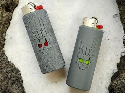 Skull Hand Bic Sleeve