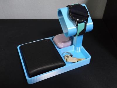 EDC Catch All Tray with Watch Holder
