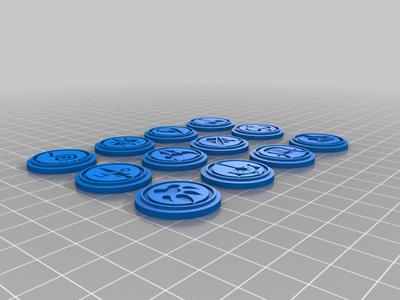 Dungeons & Dragons Class Tokens