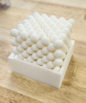 FCC cube with 100 110 111 plane cleaves