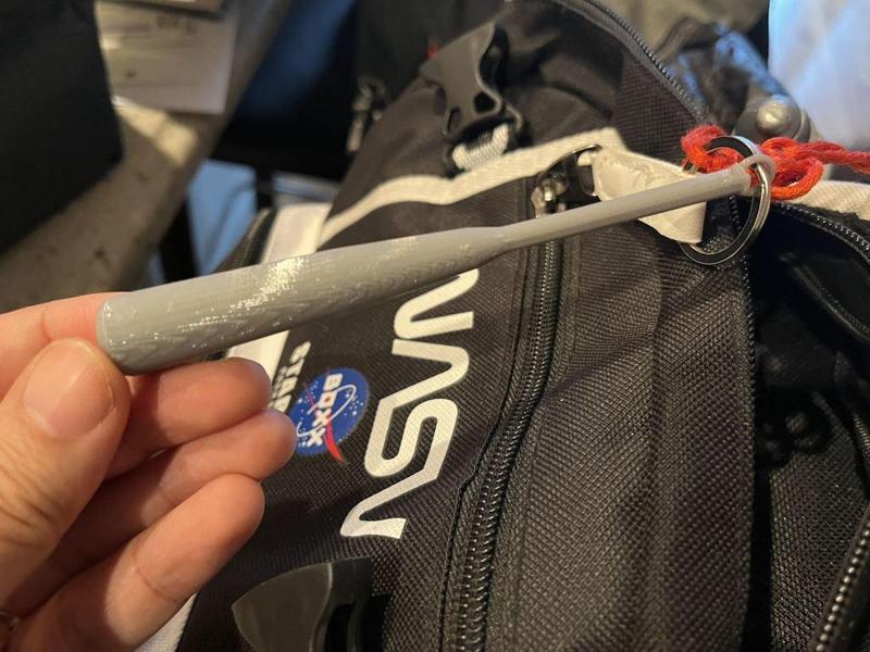 Baseball bat keychain