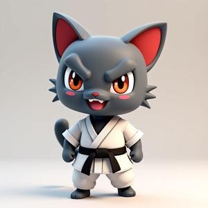 Karate cat 