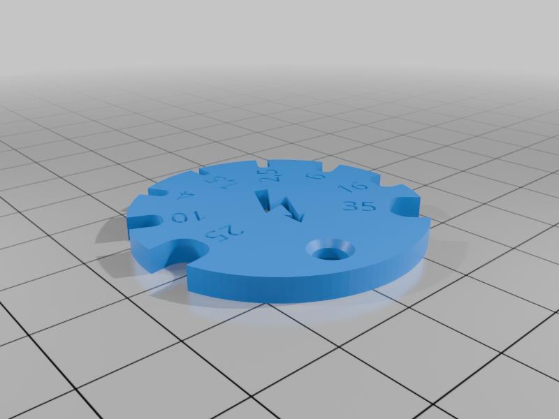 Electrical wire gauge on keychain