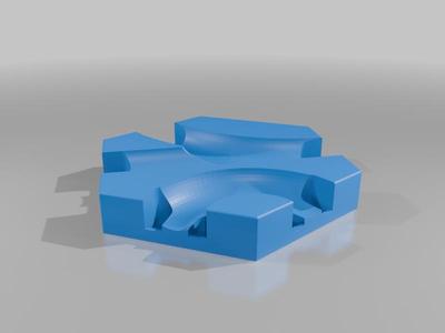 Gravitrax compatible 2in1 tile with short corner (Fusion file included)