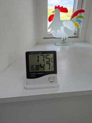 HTC-1 Thermometer Humidity Clock Stand