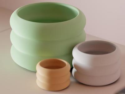Planter, Donut Rings. Modern and clean Planter