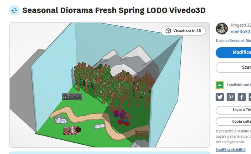 Seasonal Diorama Fresh Spring LODO Vivedo3D