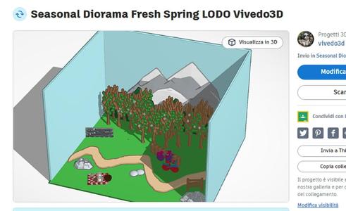 Seasonal Diorama Fresh Spring LODO Vivedo3D