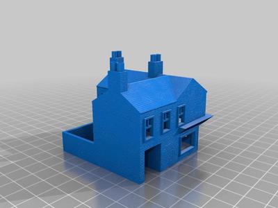 N Gauge Corner Shop Textured