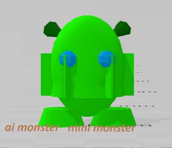 mini ai maded monster-robot