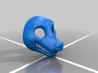 Skunk fursuit base + eyes