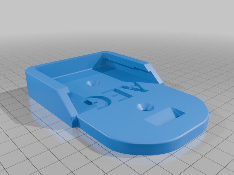 AEG/Ridgid battery wall mount with AEG logo