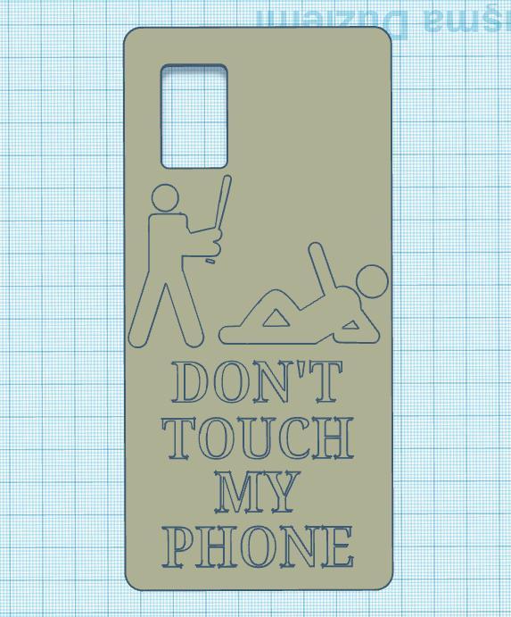 Samsung Galaxy A71 Don't Touch My Phone Case