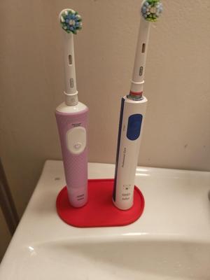 2 x toothbrush plate