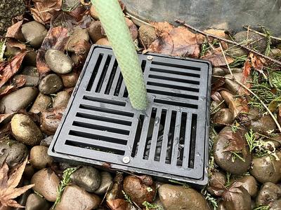 6in NDS Drainage Grate Cover with Hole for 3/4" hose