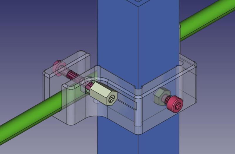 Yagi–Uda antenna rod mounts