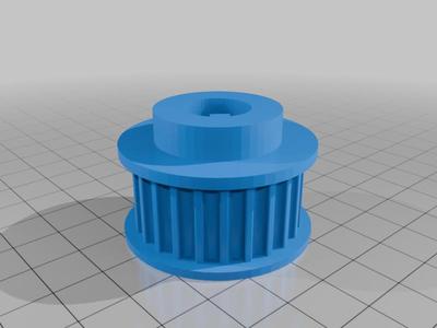 HTD-5M 24T 14mm hole with shaft key  (4mm)