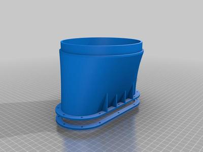 6in air conditioning exhaust adaptor