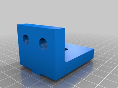 Wood working T-track stop blocks. Up/Down and Left/Right with 2 holes