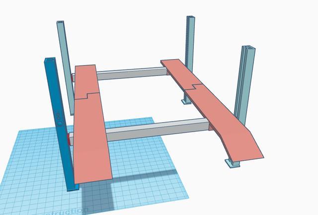 Scale 4 posts lift for garage or Ikea Kallax/Expedit
