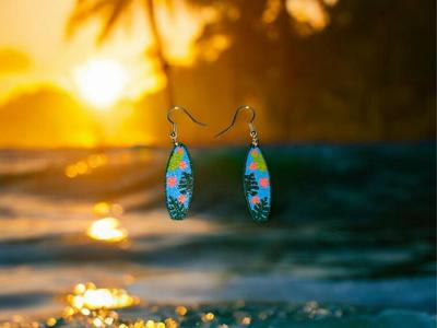 Surf earrings